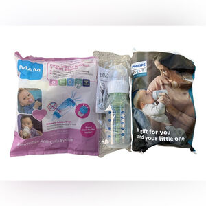 Mam, Dr. Brown's, and Philips Avent Bundle of New in Bag Bottles
